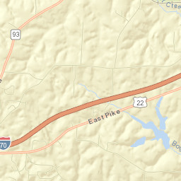 Muskingum County Street Map