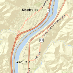 Shadyside Street Map