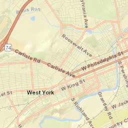 West York Street Map