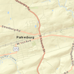 Parkesburg Street Map