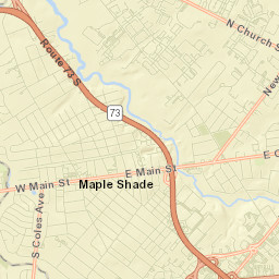 Maple Shade Street Map