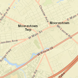 Moorestown-Lenola Street Map