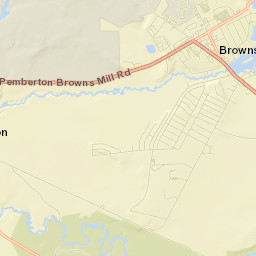 Browns Mills Street Map