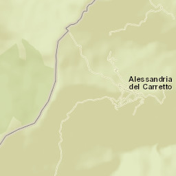 Alessandria del Carretto Street Map