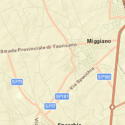 Montesano Salentino Street Map