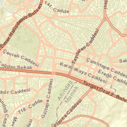 Mamak İlçesi Street Map