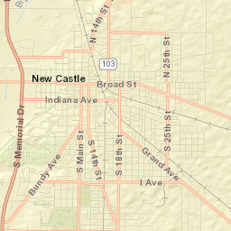 New Castle Street Map