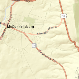 McConnellsburg Street Map