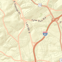 York County Street Map