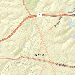 Delaware County Street Map