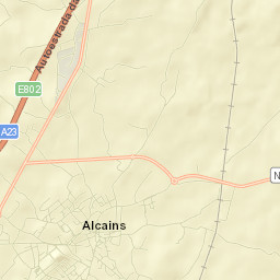 Alcains Street Map