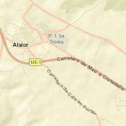 Alaior Street Map