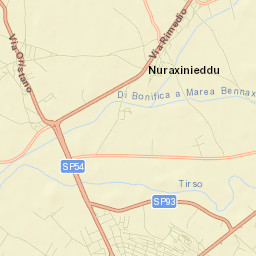 Nuraxinieddu Street Map
