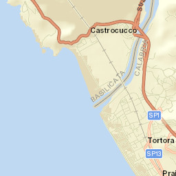 Tortora Marina Street Map
