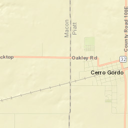 Cerro Gordo Street Map