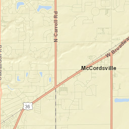7341-7479 Carroll Road, McCordsville, IN Street Map