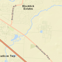 Blacklick Estates Street Map