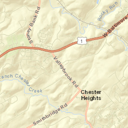 Chester Heights Street Map