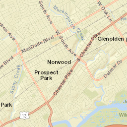 Norwood Street Map
