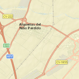 Alquerías del Niño Perdido Street Map