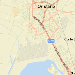 Oristano Street Map