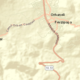 Orhaneli Street Map