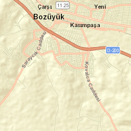 Bozüyük Street Map