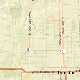 Macon County Street Map
