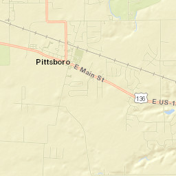 Pittsboro Street Map