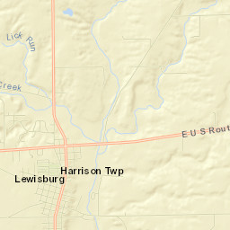 Lewisburg Street Map