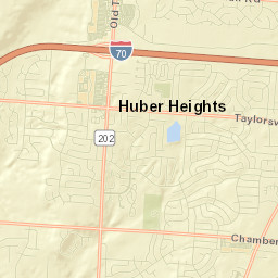 Huber Heights Street Map