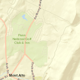 Mont Alto Street Map