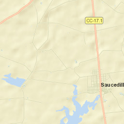 Saucedilla Street Map