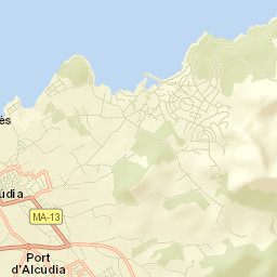 Alcúdia Street Map