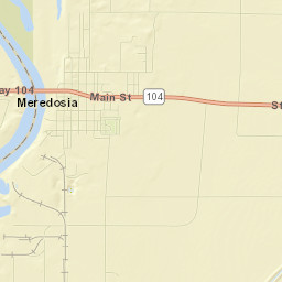 Meredosia Street Map