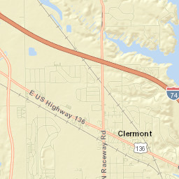 Clermont Street Map