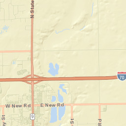 Hancock County Street Map
