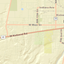 1093-1151 Salisbury Rd S Richmond IN Street Map