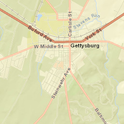 Gettysburg Street Map