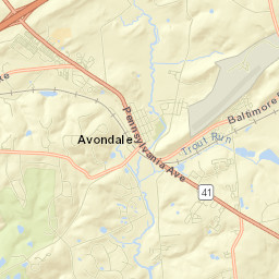 Avondale Street Map