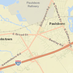 Paulsboro Street Map