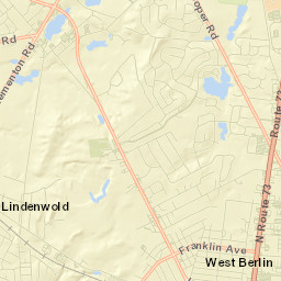 Gibbsboro Street Map