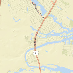 Forked River Street Map