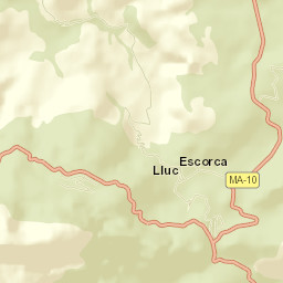Escorca Street Map