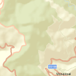 Ussassai Street Map
