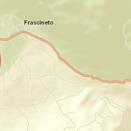 Frascineto Street Map