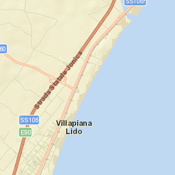 Villapiana Lido Street Map