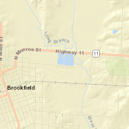Brookfield Street Map