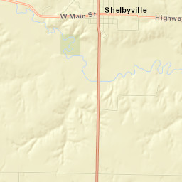Shelbyville Street Map