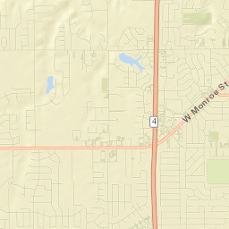 601-699 North Durkin Drive Springfield Street Map